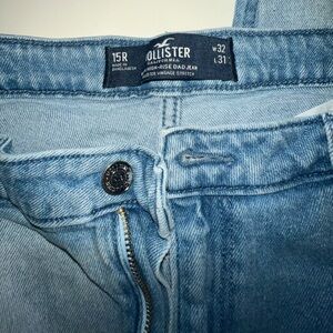Holister high rise patchwork jeans sz 32 15R
